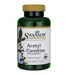 Acetyl L - carnitine alc 500mg acétyl carnitine 100 gélules de SWANSON