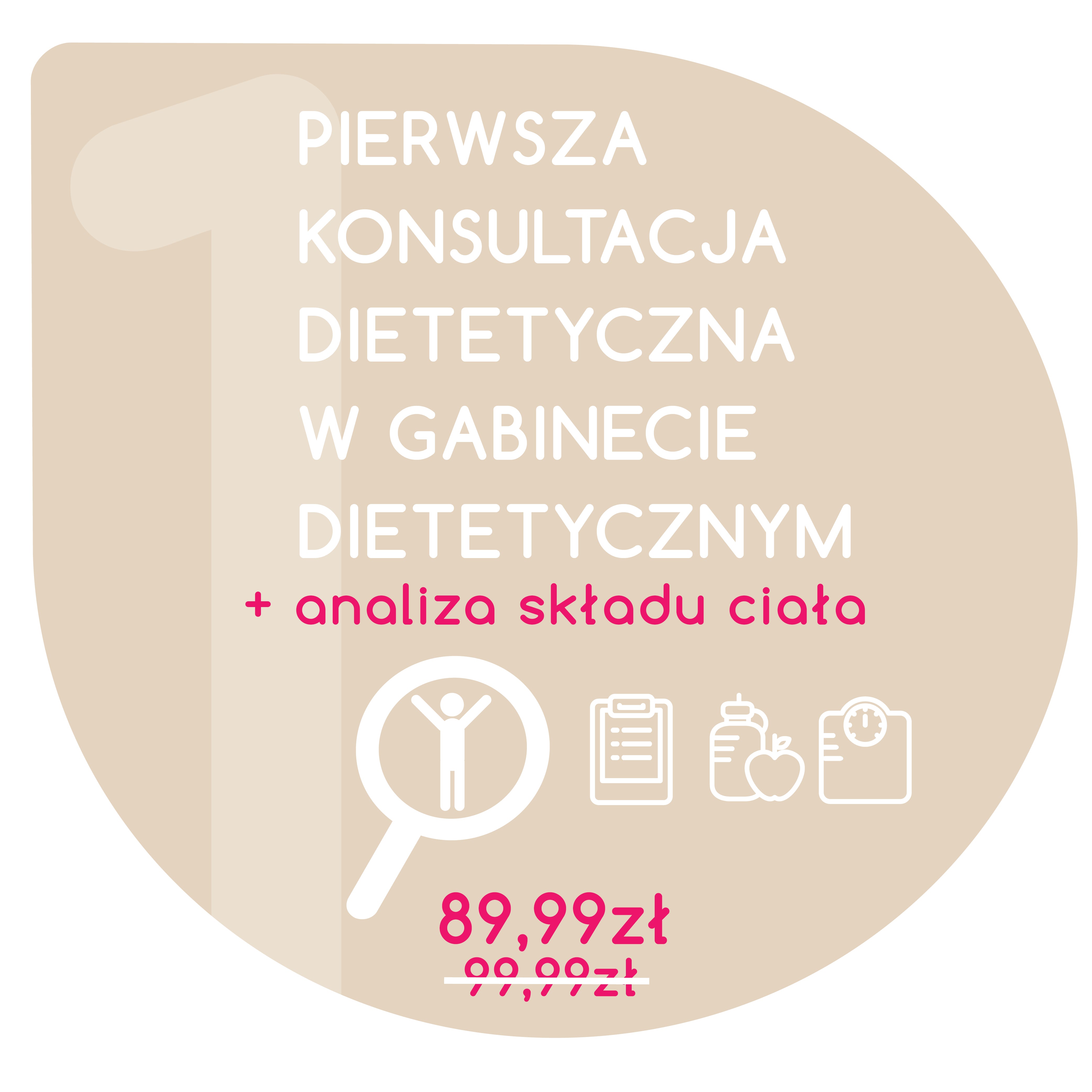 La première consultation diététique avec analyse de la composition corporelle dans une clinique diététique