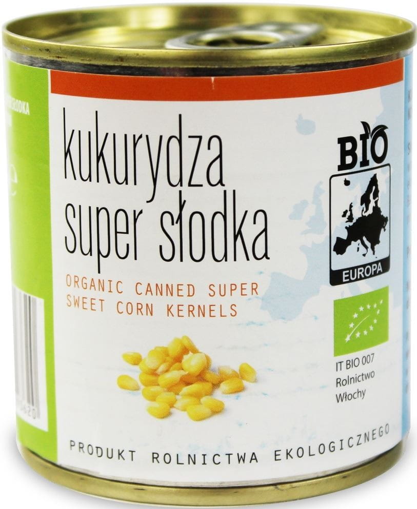 Maïs super doux en conserve BIO 160 g (140 g) - BIO EUROPA