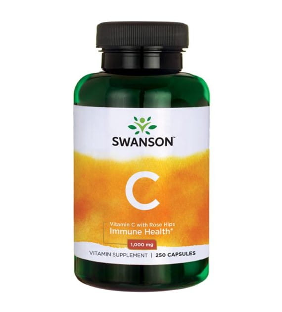 Vitamine C aux cynorrhodons 1000 mg Vitamine C aux cynorrhodons 250 gélules de SWANSON