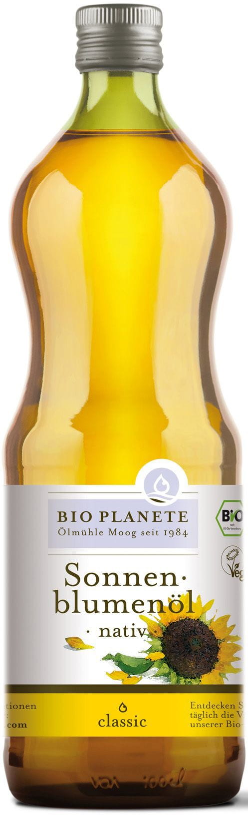 Huile de tournesol vierge non raffinée BIO 1000 ml - BIO PLANETE