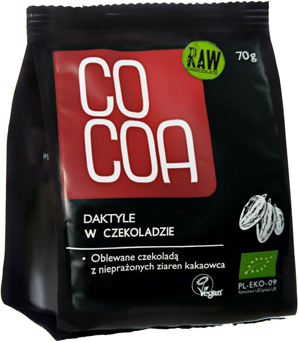 Dattes en chocolat cru BIO 70 g - CACAO