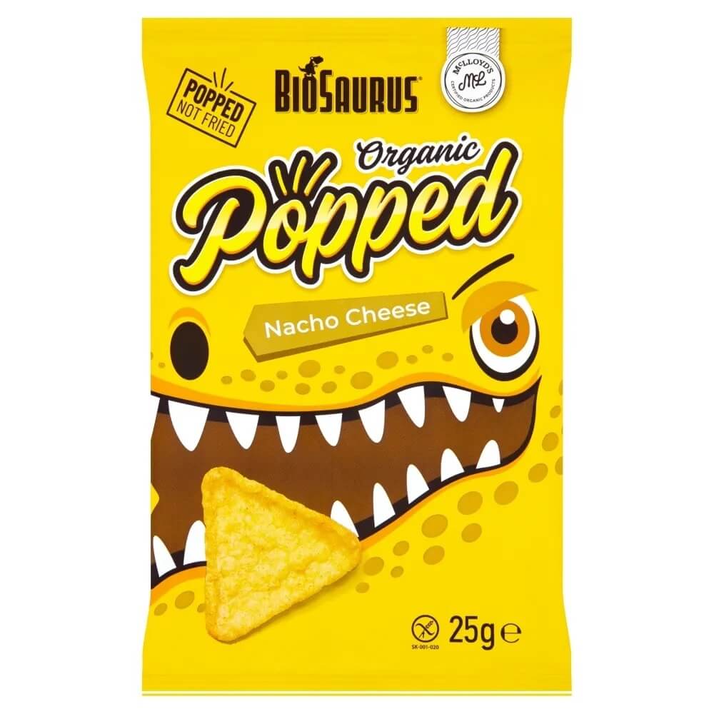 Chips de maïs au goût de fromage sans gluten BIO 25 g BIOSAURUS