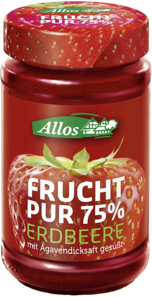 Mousse de fraise (75% de fruits) BIO 250 g - ALLOS