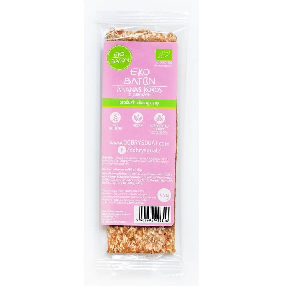 Barre ananas coco au kale BIO 45 g - GOOD SQUAT