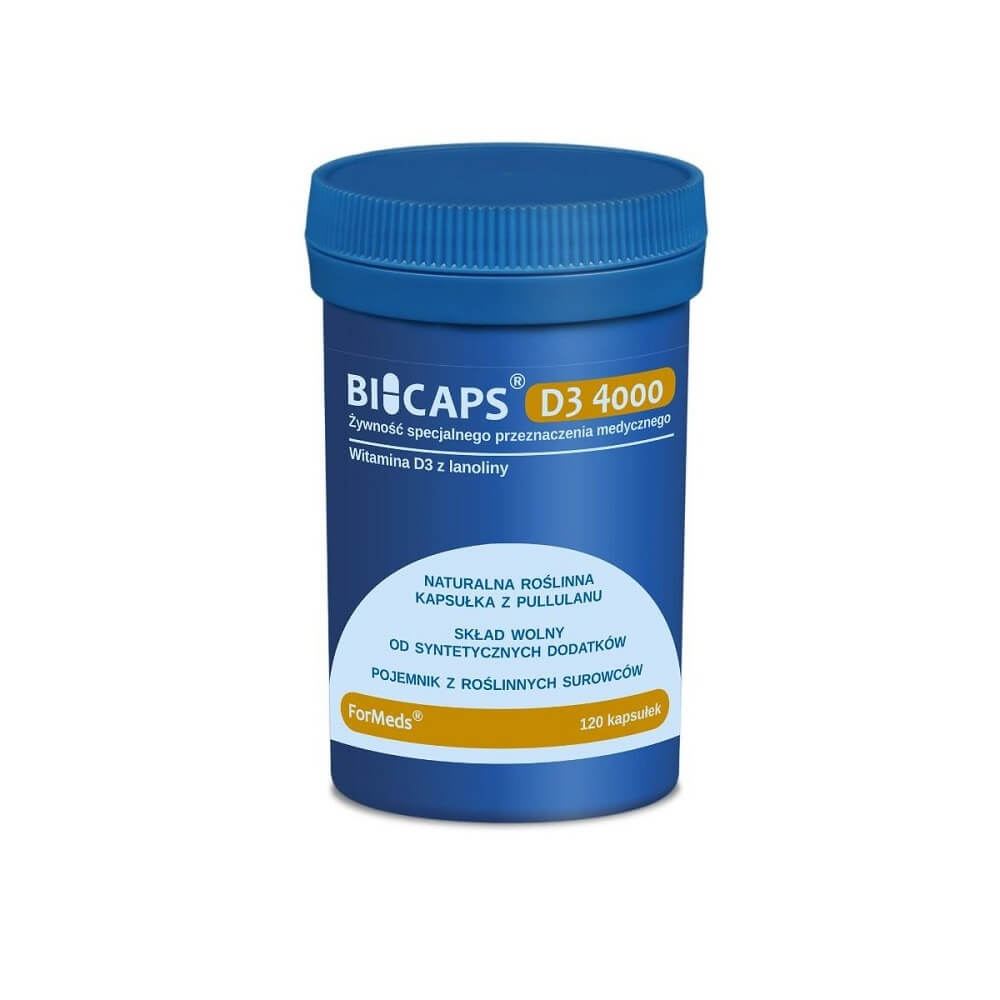 Bicaps vitamine D3 4000 ui 120 portions de 120 gélules FORMEDS