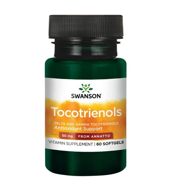 Tocotriénols deltagold vitamine E 50mg tocotriénols delta et gamma de rocou 60 gélules SWANSON