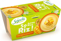 Entremet riz mangue - fruit de la passion sans lactose sans gluten BIO (2 x 100 g) - SOJADE