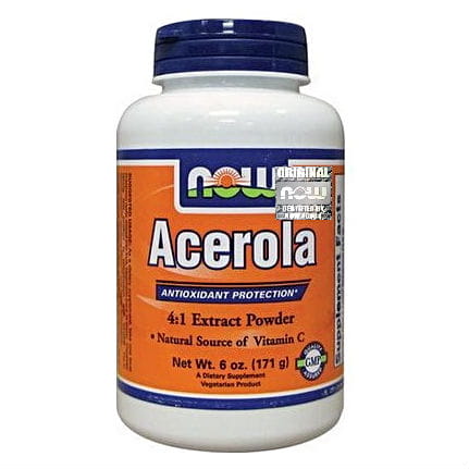 Poudre d'acérola 4:1 extrait 170g NOW FOODS