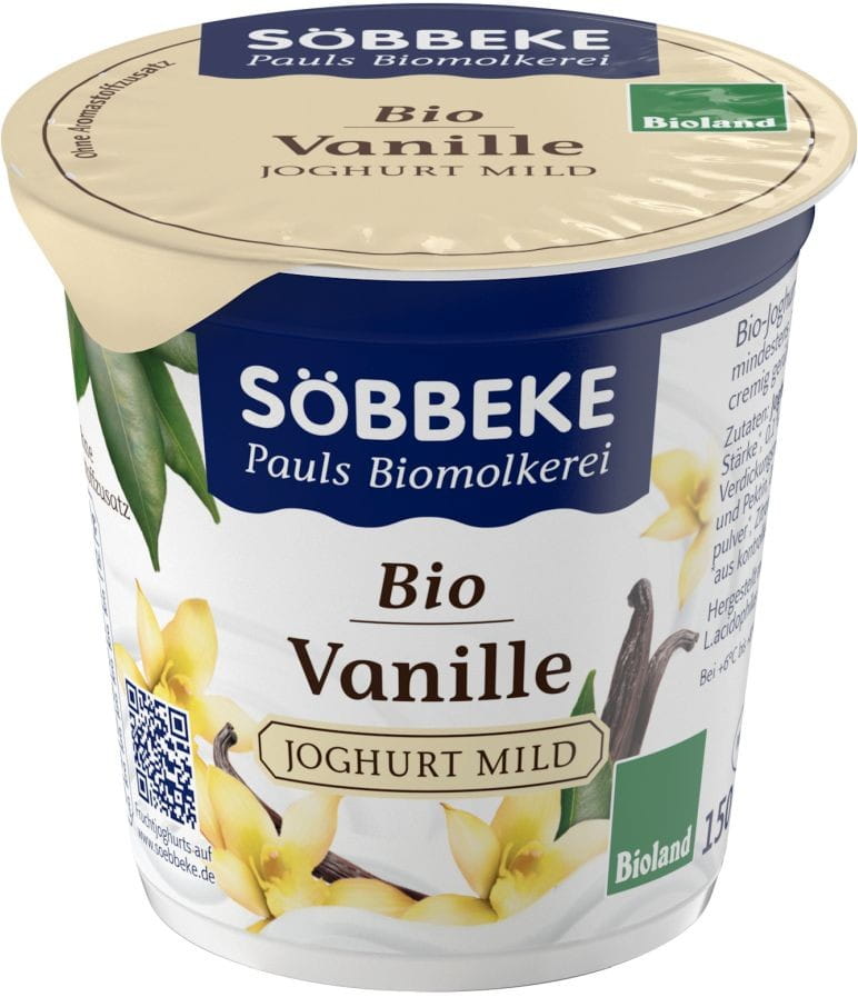 Yaourt à la vanille BIO 150 g - SOBBEKE