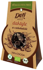 Dattes au chocolat noir sans gluten BIO 70 g - DOTI