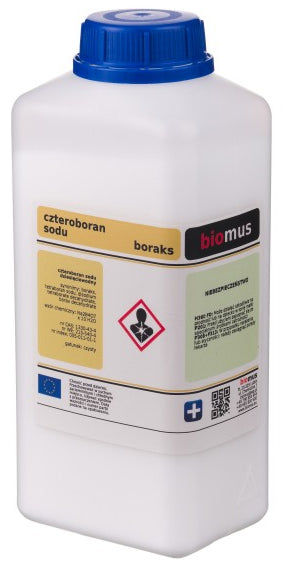 Tétraborate de sodium décahydraté borax borax 1kg BIOMUS