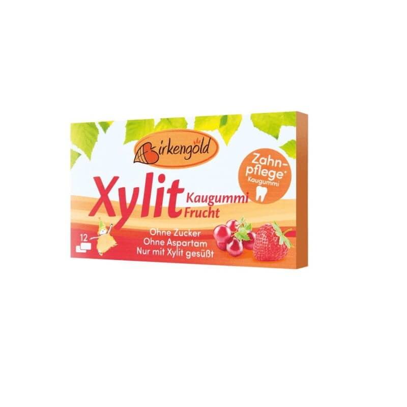 Chewing-gum xyliton, arôme fruit 12 pastilles 17 g WORLD PATH