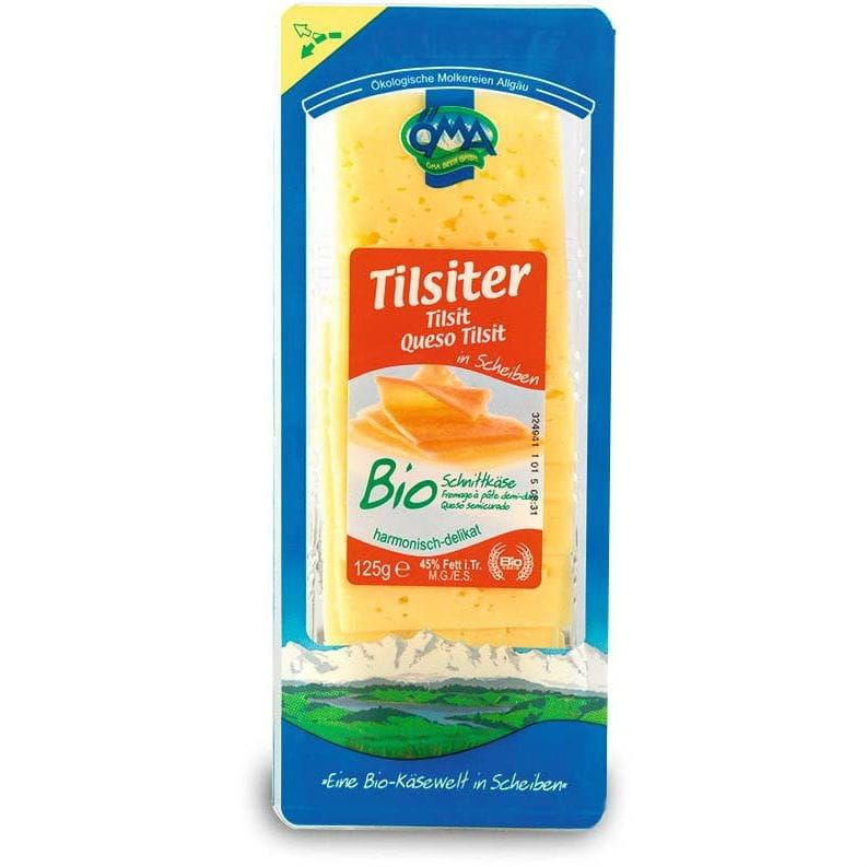 Fromage Tilsiter (Tylicz), tranches BIO 125 g - OMA