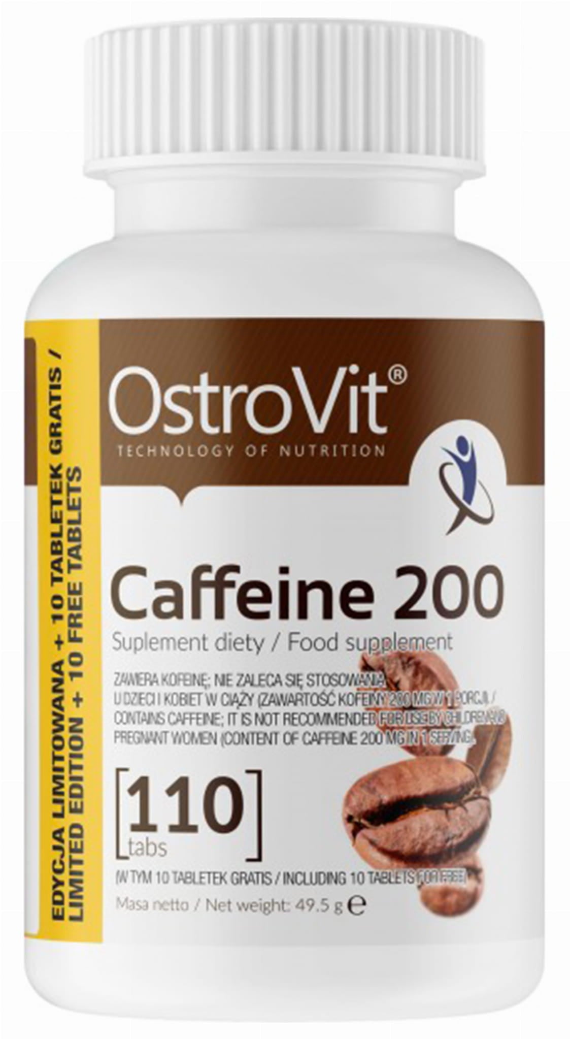 Caféine caféine 200mg 110 comprimés OSTROVIT