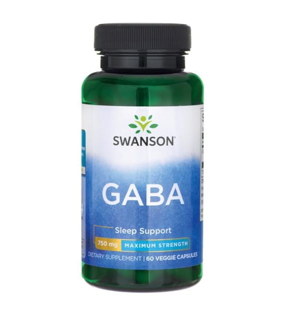 Acide Gamma Aminobutyrique 750mg gaba FORTE 60 gélules de SWANSON