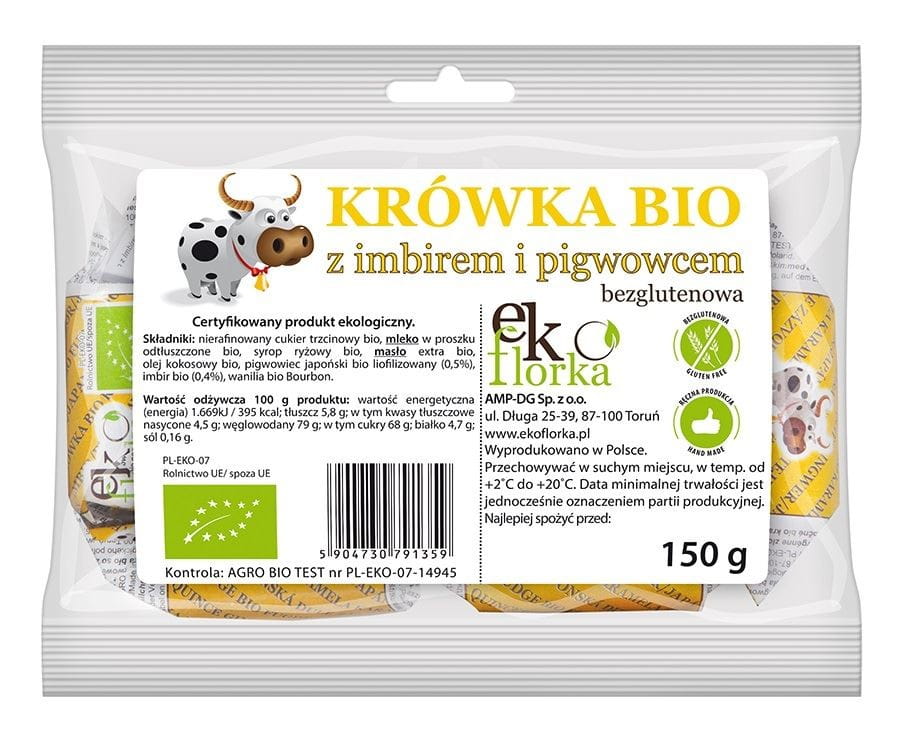 Fudge au gingembre et coing sans gluten BIO 150 g - EKOFLORKA