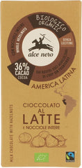 Chocolat au lait aux noix équitables BIO 100 g - ALCE NERO