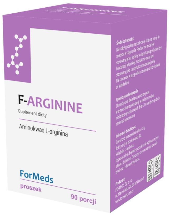 F - arginine L - arginine 700mg 90 portions 63g FORMEDS