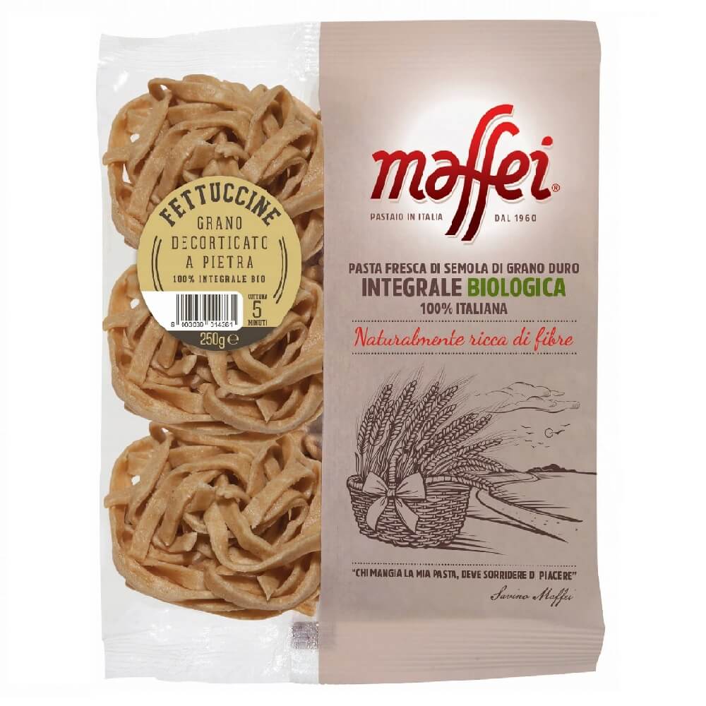 Pâtes fraîches à grains entiers fettucine BIO 250 g MAFFEI