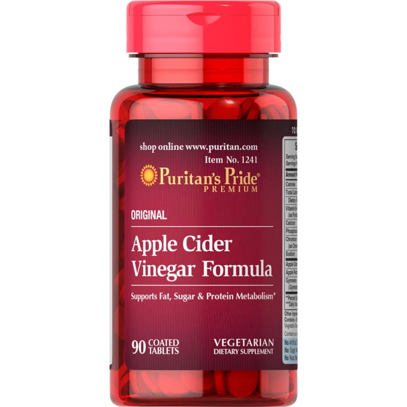 Vinaigre de cidre de pomme 90 comprimés PURITAN'S PRIDE