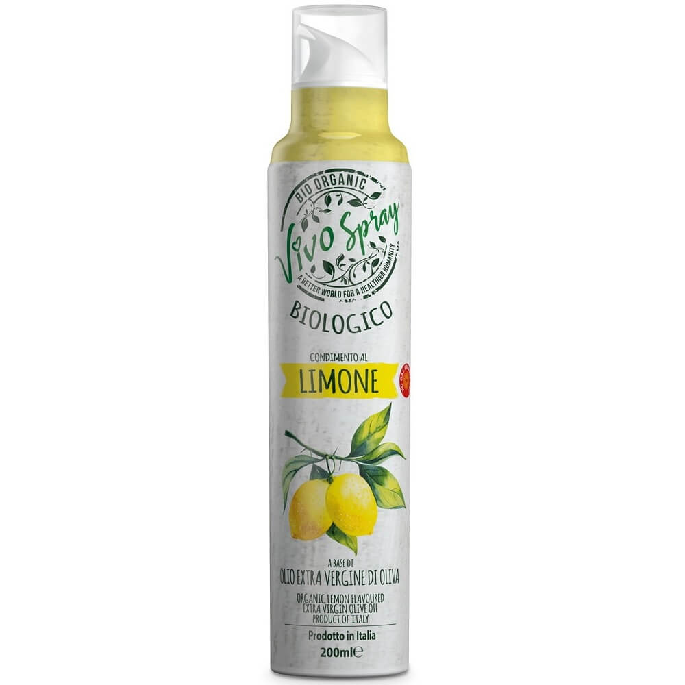 Huile d'olive extra vierge saveur citron BIO spray 200 ml - VIVO SPRAY