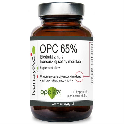 Extrait d'écorce de pin maritime français opc 65% 100mg 30 gélules KENAY