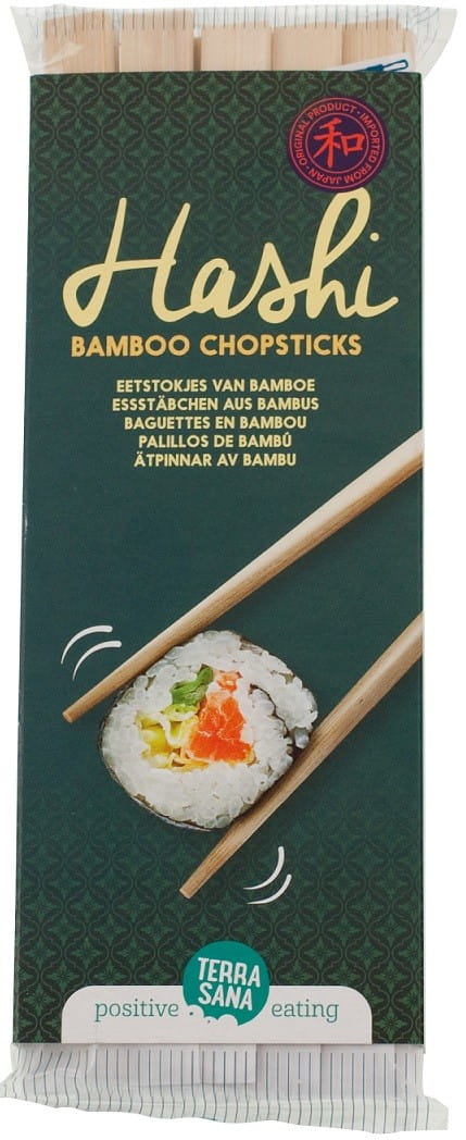 Bâtonnets à sushi en bambou (hashi) (10 paires) - TERRASANA