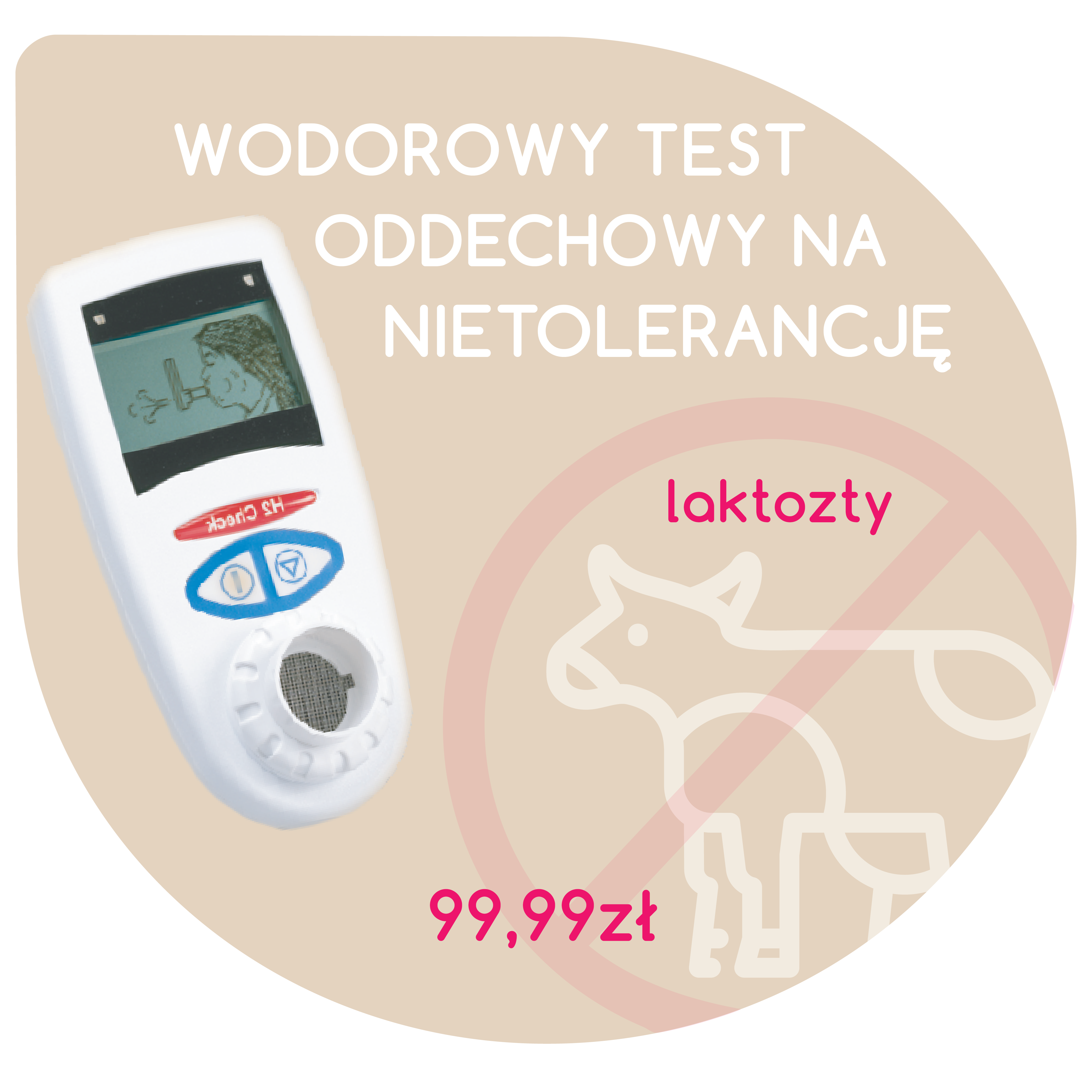Test d'hydrogène pour l'intolérance au lactose dans la clinique diététique biogo