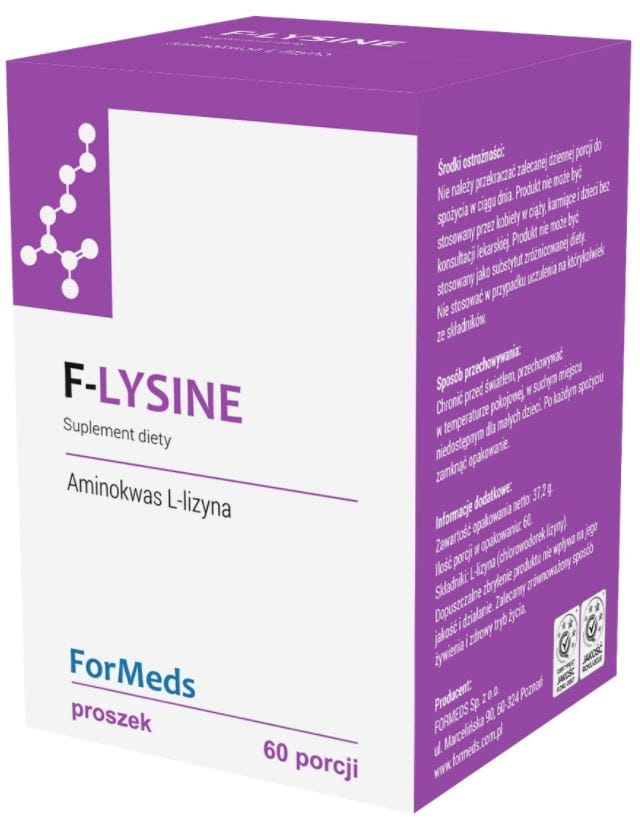 F - lysine L - lysine 500mg 60 portions 372g FORMEDS