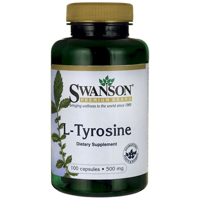 L-Tyrosine 500mg L-Tyrosine 100 gélules de SWANSON