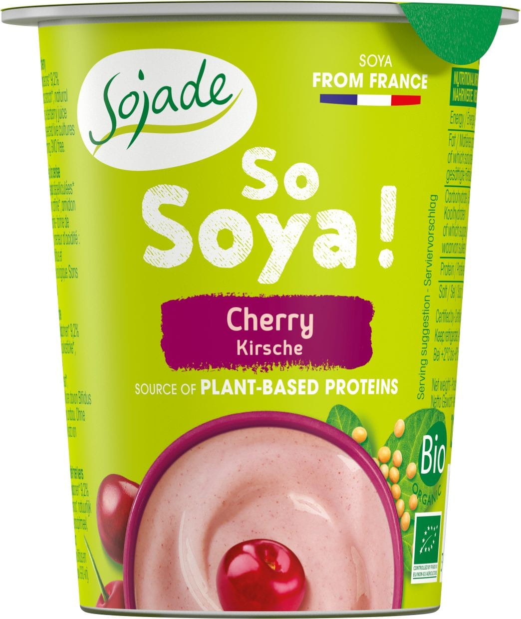 Produit de soja cerise sans gluten BIO 125 g - SOJADE