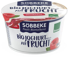 Insert de fruits au yaourt framboise 38% de matière grasse BIO 200 g - SOBBEKE