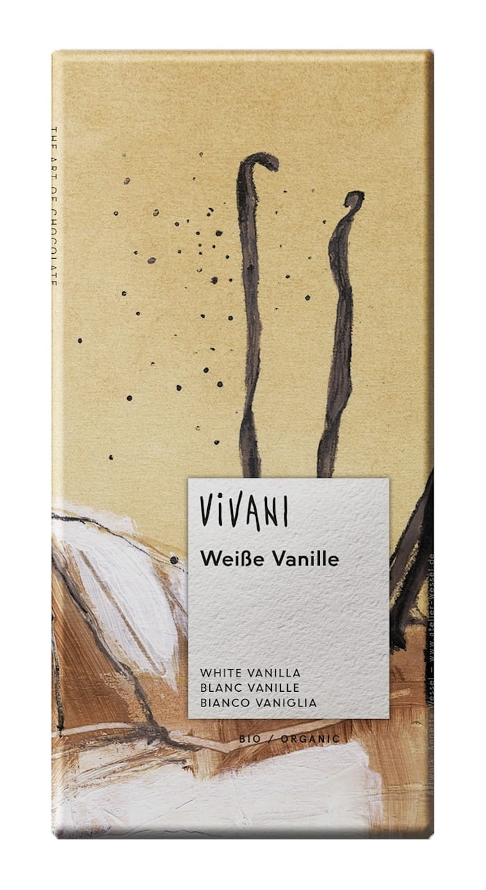 Chocolat blanc à la vanille BIO 100 g - VIVANI