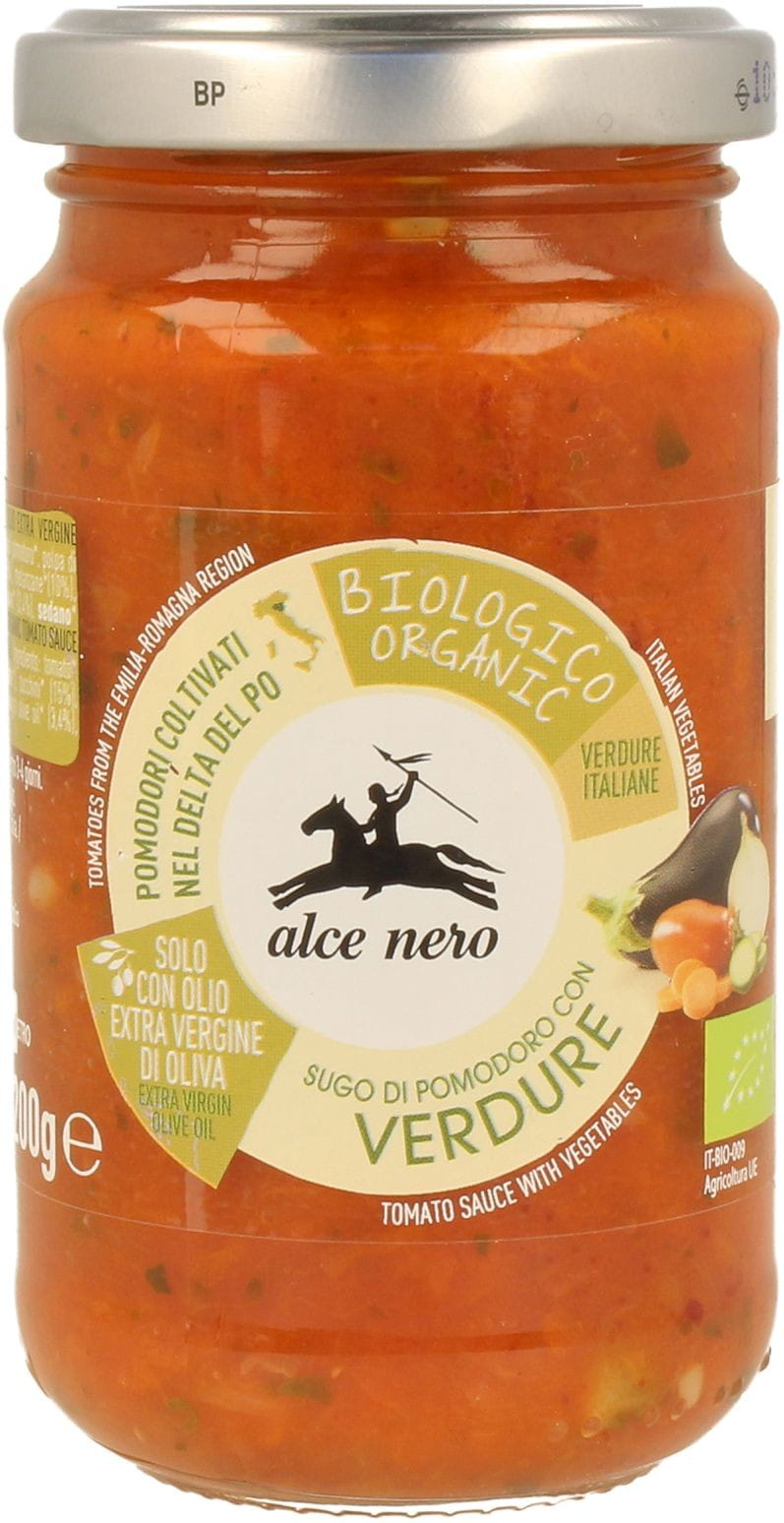 Sauce tomate aux légumes (verdure) BIO 350 g - ALCE NERO