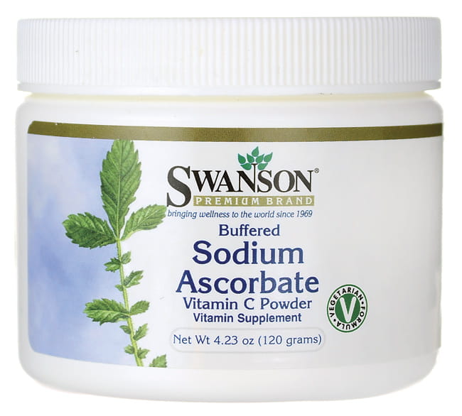 Vitamine C tamponnée L - Ascorbate de sodium ascorbate de sodium 120g SWANSON