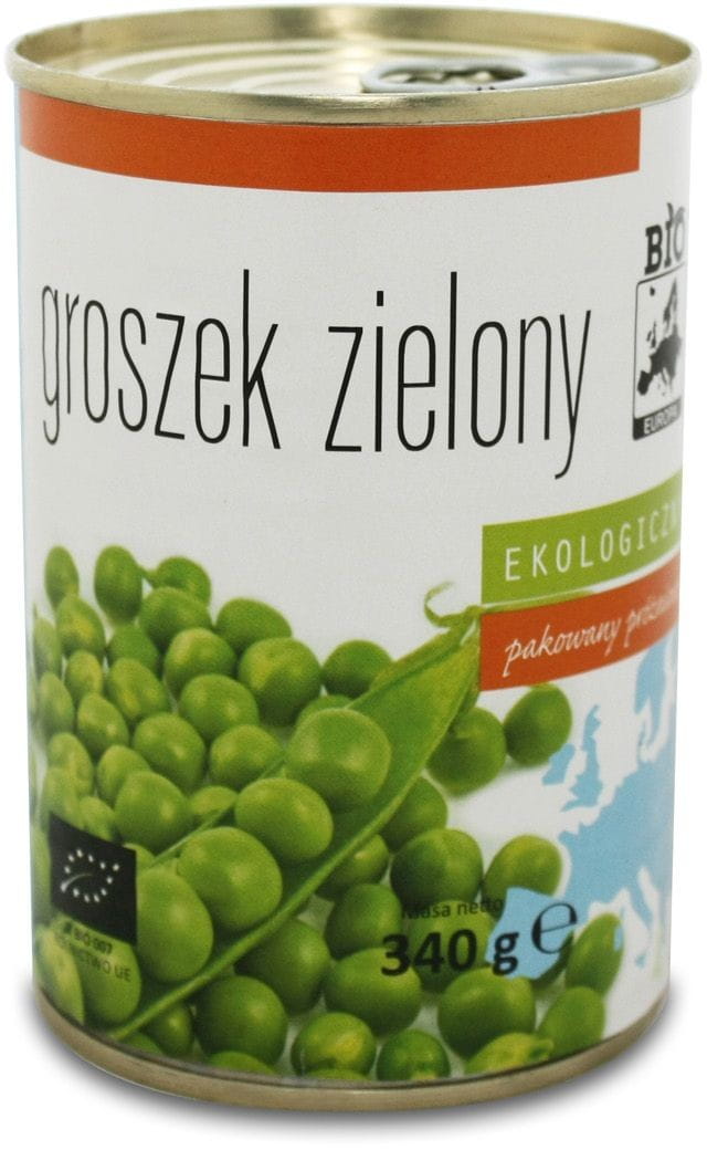 Conserve de pois verts BIO 340 g (270 g) - BIO EUROPA