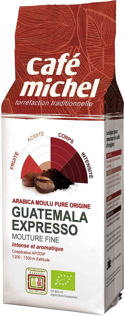 Café moulu arabica expresso guatemala commerce équitable BIO 250 g - CAFE MICHEL
