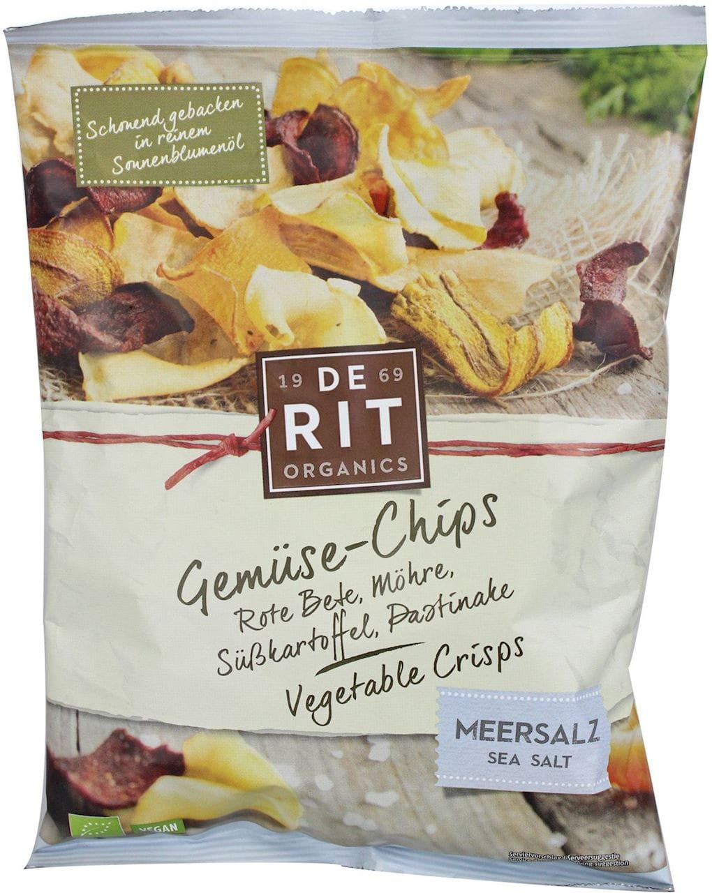 Chips de légumes au sel de mer BIO 75 g - DE RIT