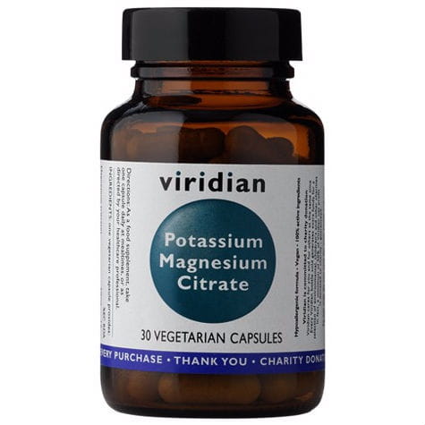 Potassium et Magnésium Potassium Magnésium citrate 30 gélules VIRIDIAN