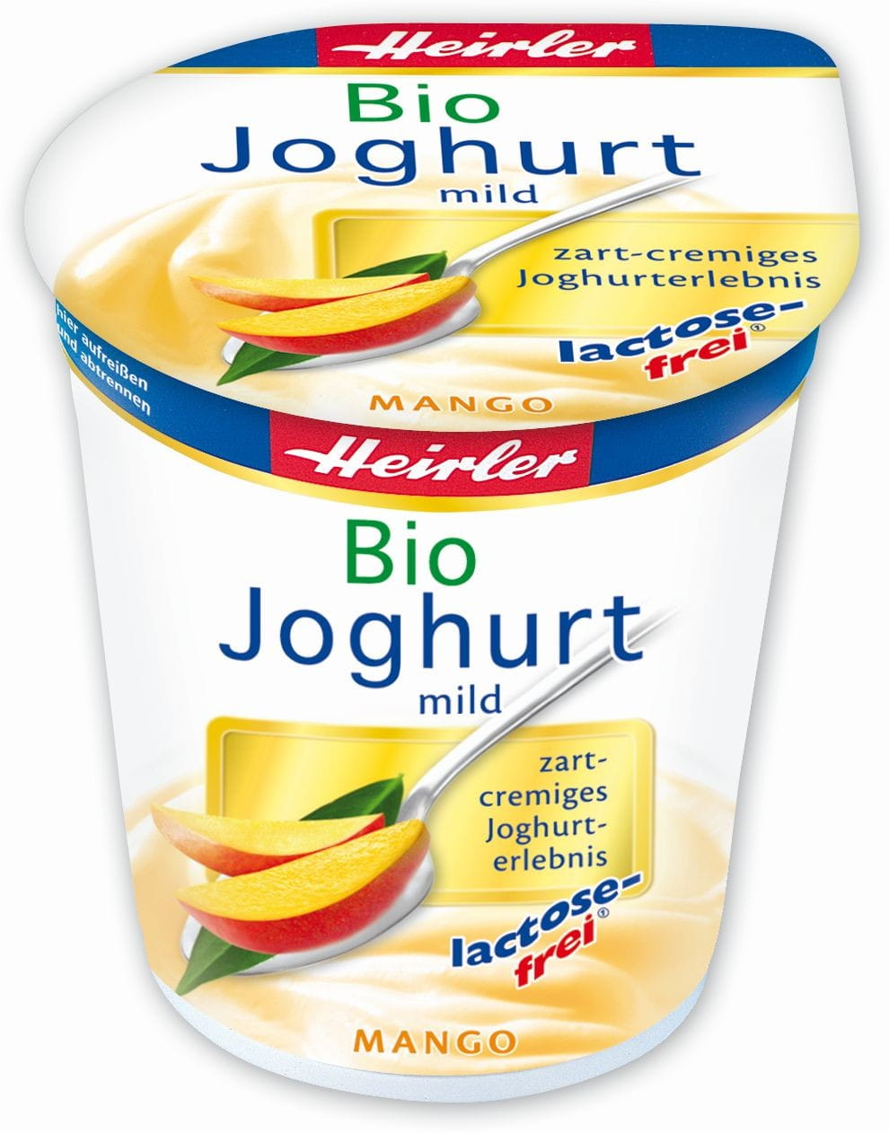 Yaourt à la mangue sans lactose 35% de matières grasses BIO 150 g - HEIRLER