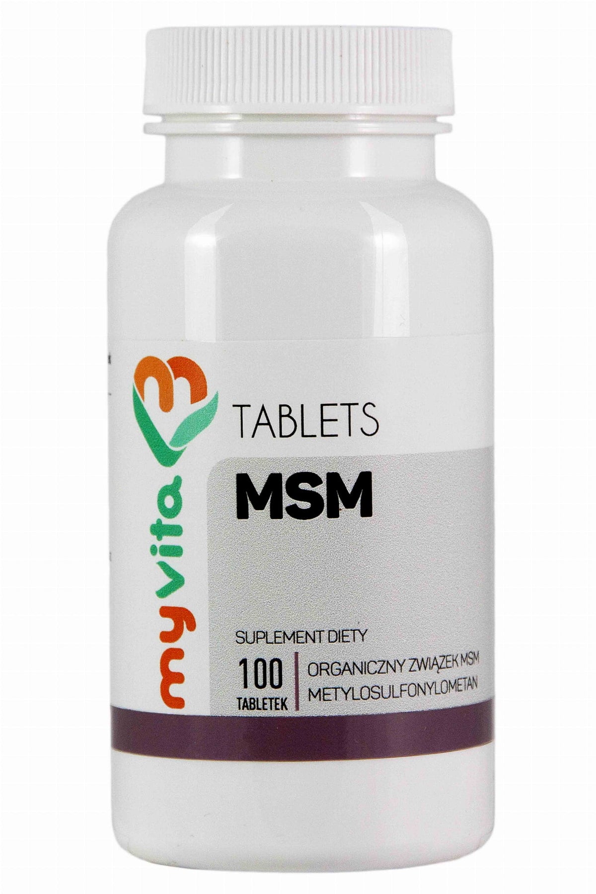 Composé de soufre organique MSM 500 mg 100 comprimés MYVITA