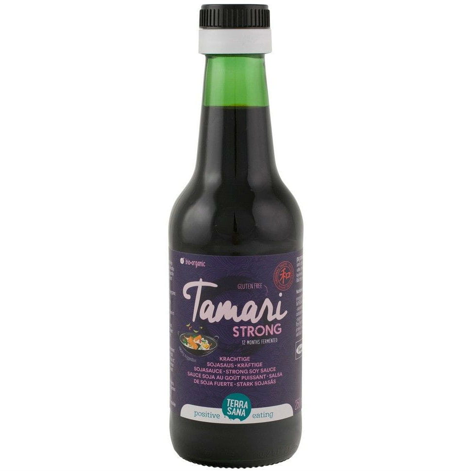 Sauce soja forte sans gluten tamari BIO 250 ml - TERRASANA