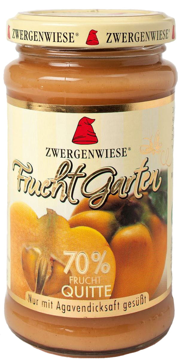 Mousse de coing (70% de fruits) sans gluten BIO 225 g - ZWERGENWIESE