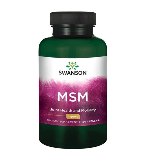 Soufre organique MSM méthylsulfonylméthane truflex 1500mg 120 comprimés SWANSON