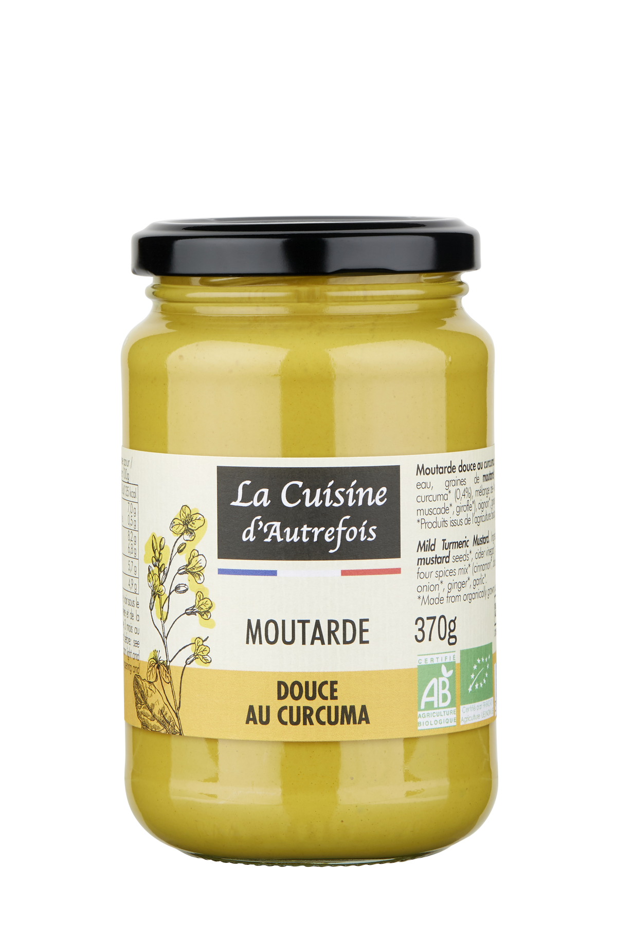Γλυκό μουστάρδα με κουρκούμα BIO 370 g - LA CUISINE D AUTREFOIS